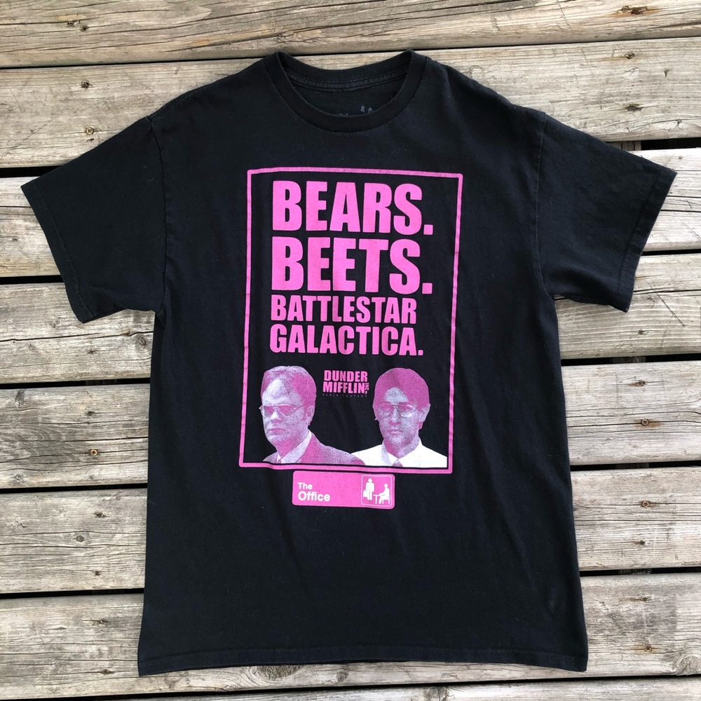 Bears Beets Battlestar Galactica The Office Graphic T-Shirt